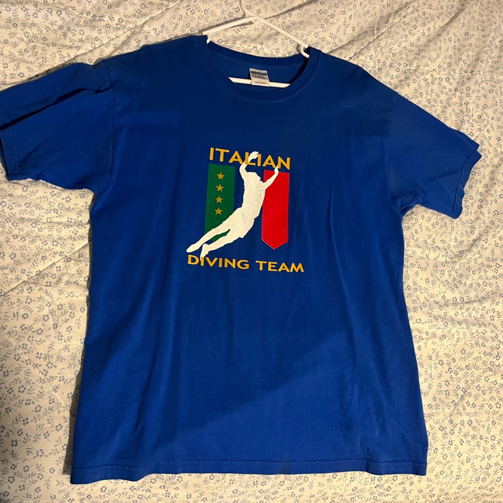 Italian diving team soccer tshirt